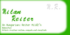milan reiter business card